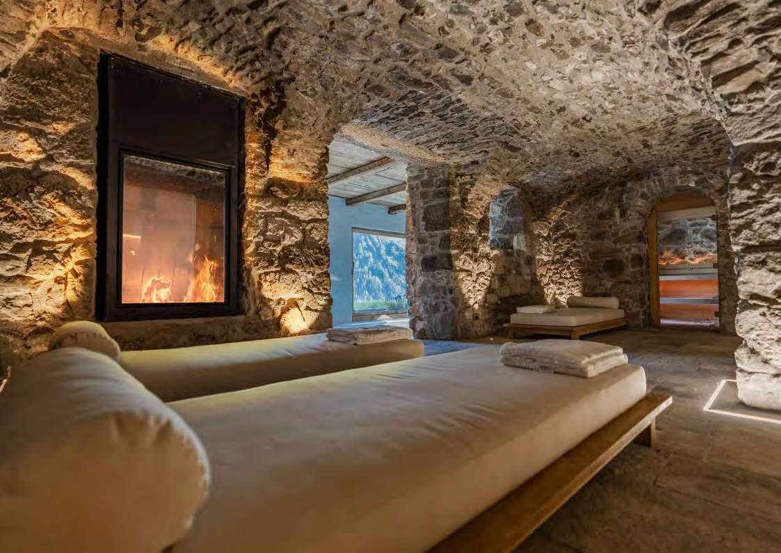 Sauna and wellness area